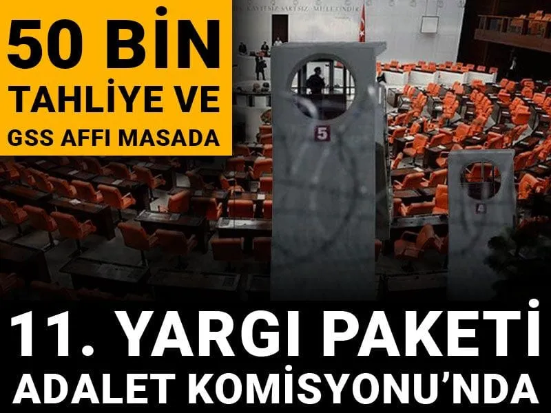 11. Yargı Paketi Adalet Komisyonu’nda: 50 bin tahliye ve GSS affı masada