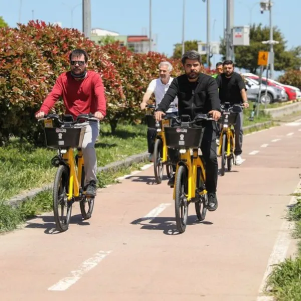 Atakum'da pedal destekli elektrikli bisiklet hizmeti