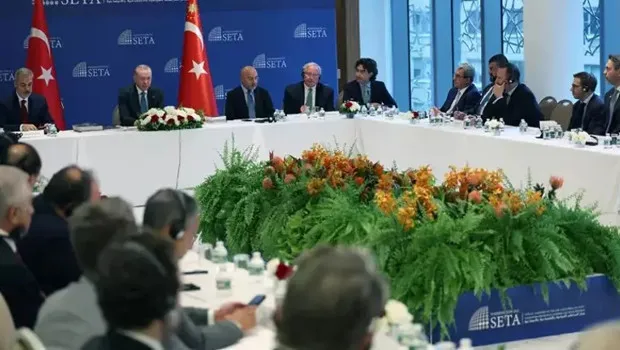 Cumhurbaşkanı Erdoğan, ABD'li düşünce kuruluşu temsilcileriyle bir araya geldi