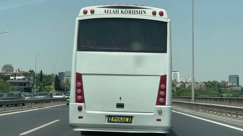Plakası Gizlenen 'Polis' Otobüsler! Emniyetten Şok Açıklama