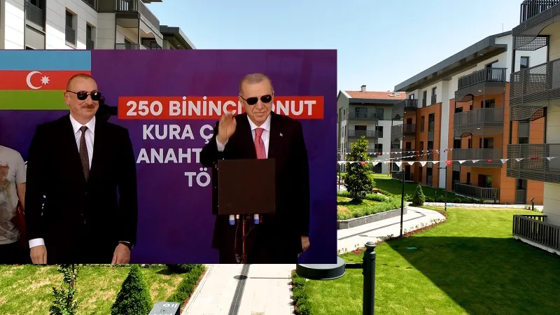 Erdoğan ve Aliyev'den Azerbaycan Mahallesi Açılışı! Neler Söylediler?