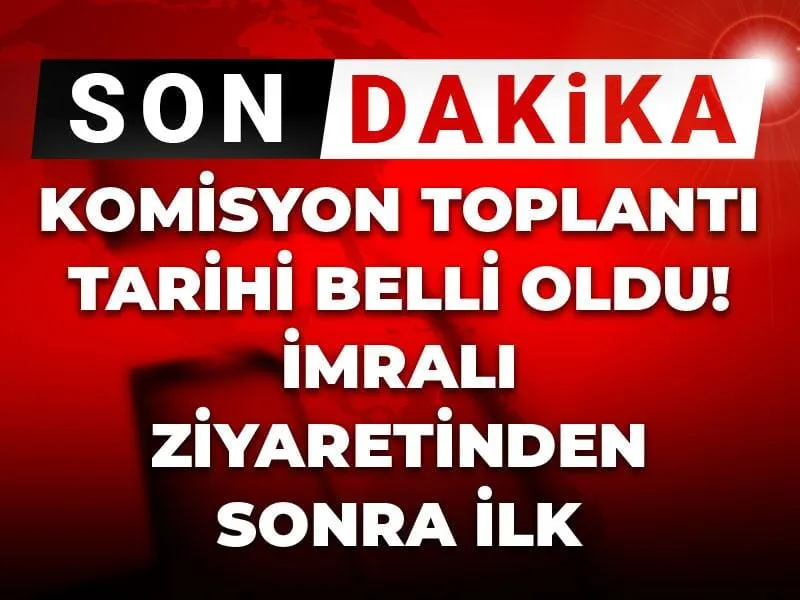 İmralı'da Ne Oldu? Komisyon Toplantısı Tarihi Şaşırttı!